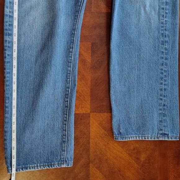 Levi's Men's 501 Original Mid Rise Regular Fit Straight Leg Jeans 40/34 - Picture 7 of 8